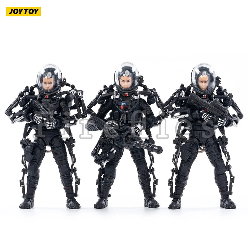 1/18 JOYTOY 3.75inches Action Figure (3PCS/SET) The Wandering Earth China Rescue Team Anime Collection Model Toy Free Shipping