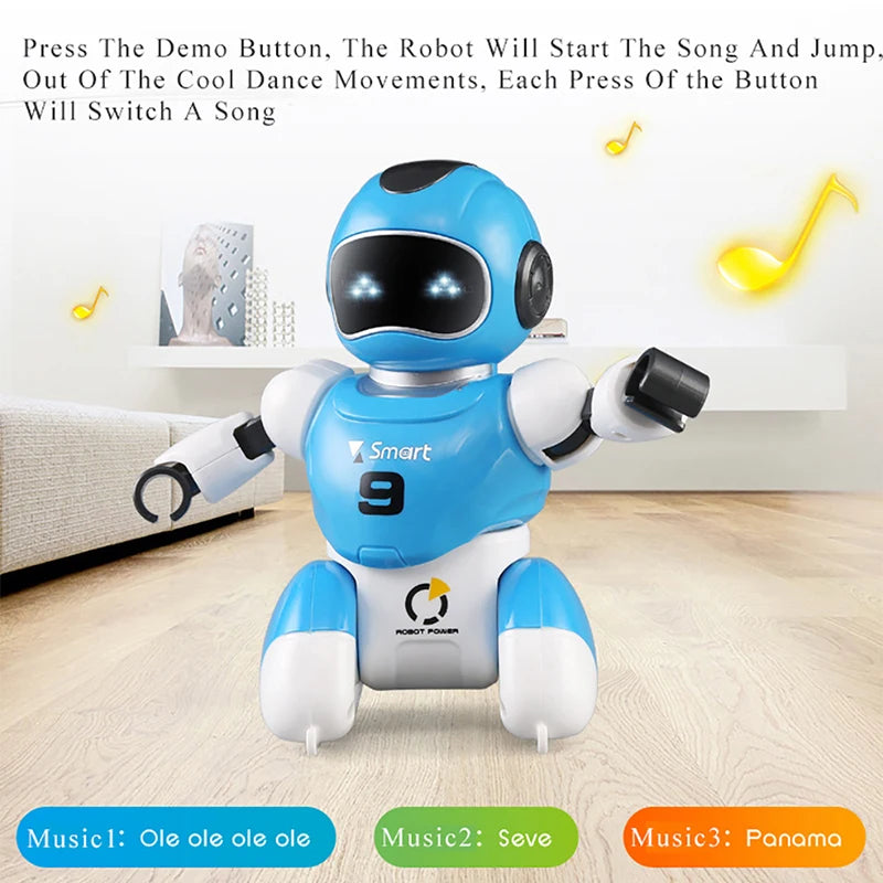 1set 2pcs robot  RC Soccer Robot Electric Dancing football Simulation Robots Programable Educational parent-child play game toy