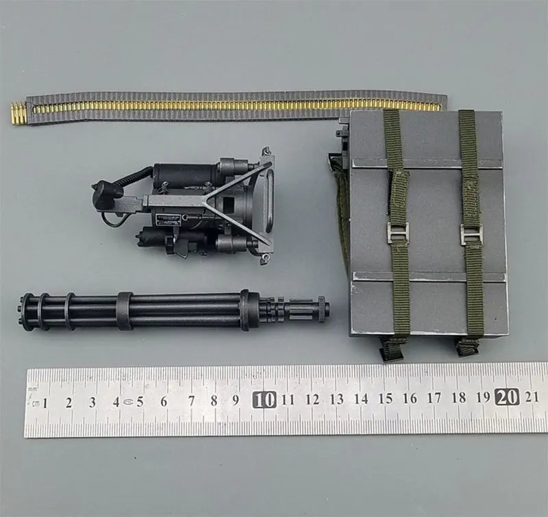 1/6 Scale Gatlin Minigun M134 Improved Version Soldiers Weapon Plastic US Army TERMINATOR Action Figure Model Accessories