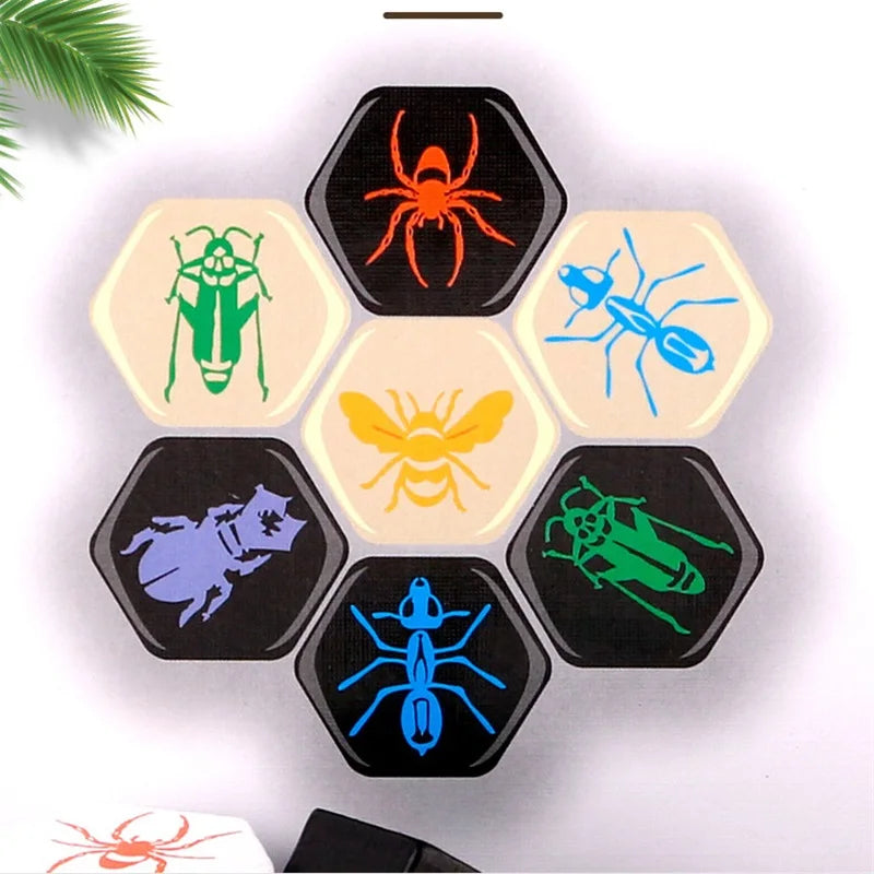 Hive Insect Chess Funny 2 Player Board Game Entertainment Wooden Educational Toys For Family Party Friend Children Gift With Box