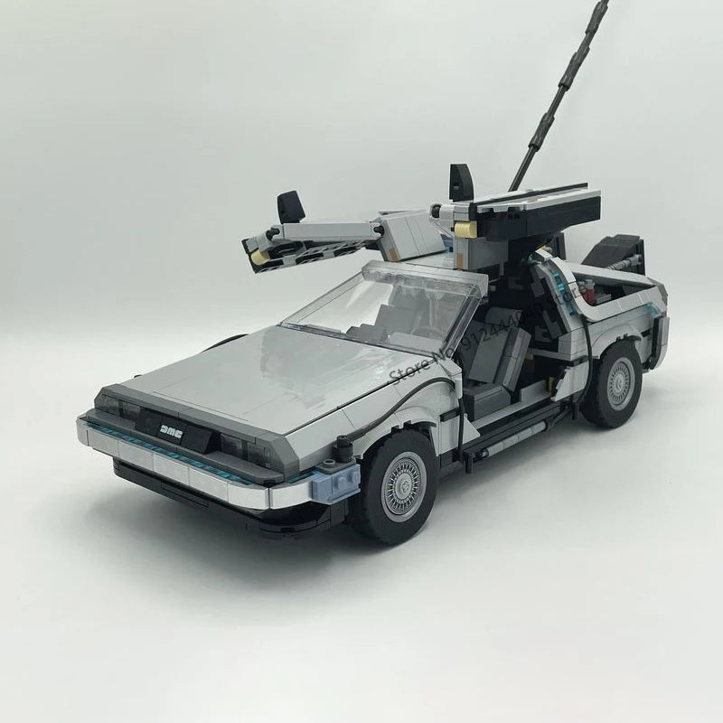 2024 NEW MOC Back to the Future II - DeLorean Time Machine Building Blocks 10220 T1 Camper Van Modified Bricks Cars DIY Toys