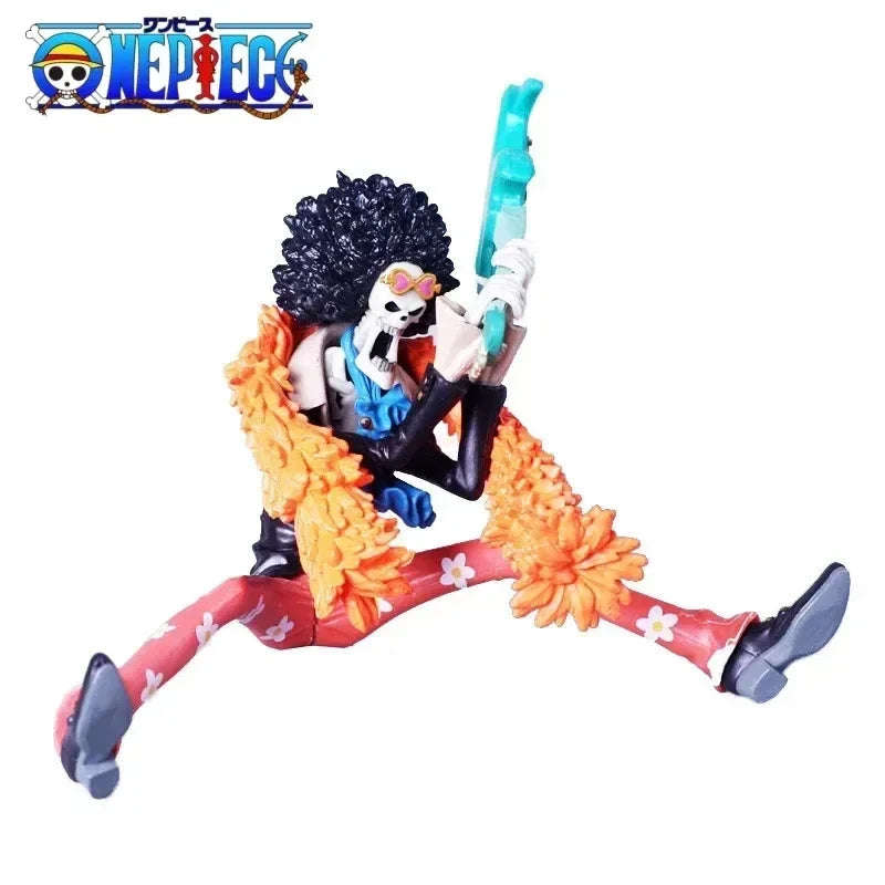16-23cm One Piece Anime Figure Brooke Black Series Model Dolls Pvc Action Figure Collection Decoration Kids Birthday Toys Gifts