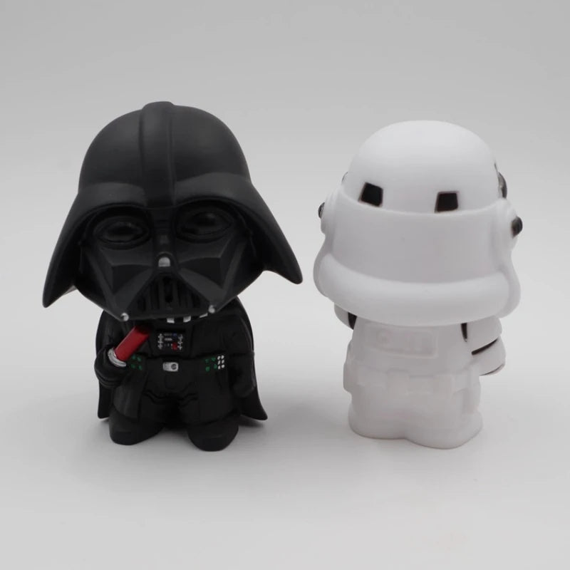 10cm Cute Style Star War Darth Vader & STORM TROOPER Kawaii Movie Action Figure Model Toys