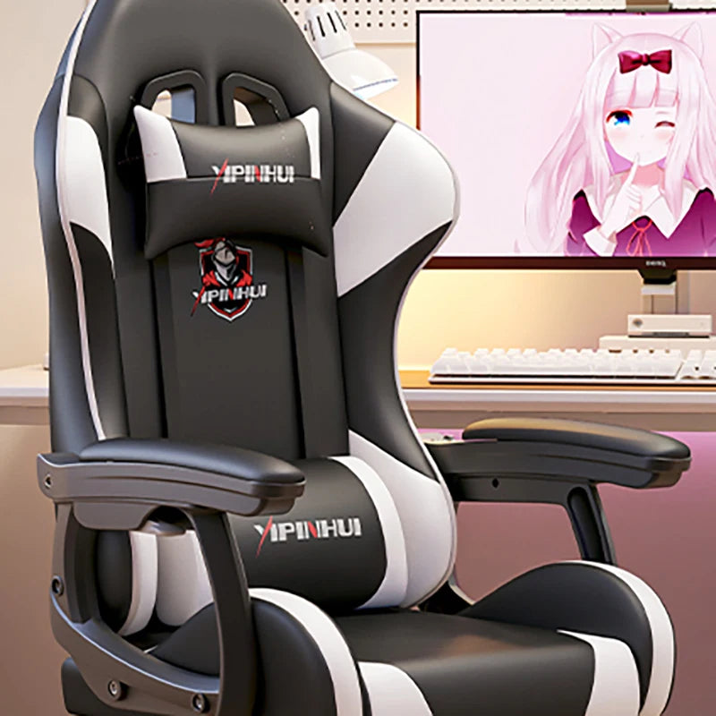 Office Computer Gaming Chair Desk Chaise Recliner Comfortable Work Eegonomic Chair Kawaii Leather Sillas Gamer Furniture