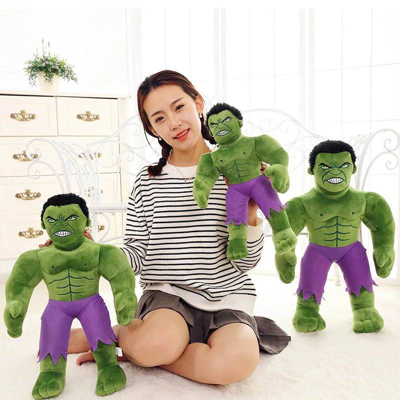 30/45/65cm Disney Hulk Plush Toys The Avengers Cartoon Doll Soft Pillow Plushie Stuffed Toys for Children Gift Birthday Kawaii