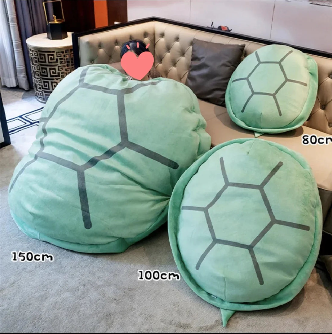 120/150cm Giant Wearable Turtle Shell Plush Toy Kids  Sleeping Bag Stuffed Soft Sea Tortoise Pillow Cushion Creative Floor Mat