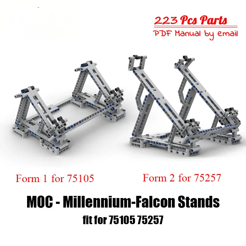 The Display Stand for Millennium 75257 Falcon Vertical MOC Building Blocks Bricks Compatible for 05007 75105 Ultimate Collectors
