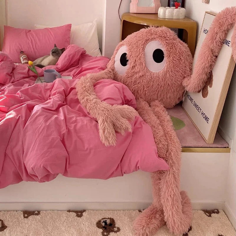 175CM  New Giant Swag Ferry Plush Green Pink Octopus Alien Monster Toy Stuffed Long Arms&Legs Throw Boyfriend Pillow Room Decor