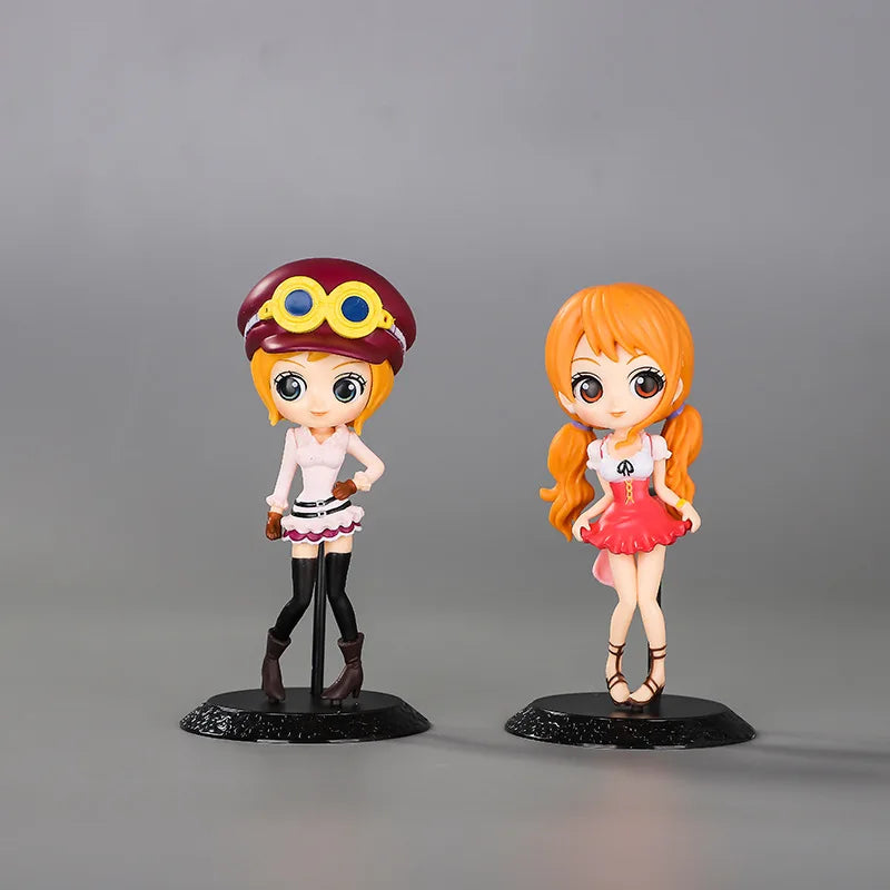15cm Anime One Piece Nami Koala Perona PVC Action Figures Statue Collectible Model Kids Toys Doll Gifts