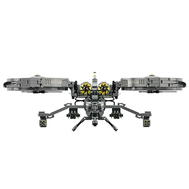1099PCS Movie Avatar Army AT-99 Fighter Helicopter Building Blocks Aircraft Space Wars Plane Military Toys Gifts For Kids Boy