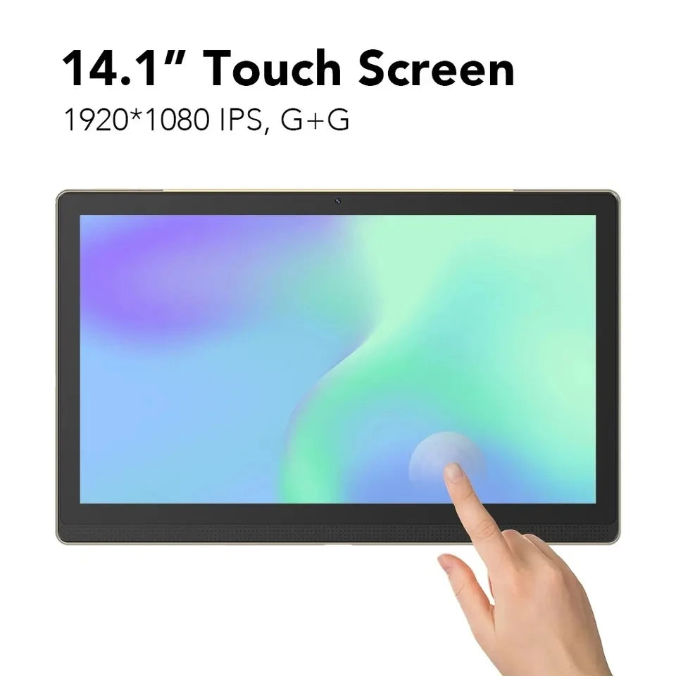 Large Screen 14.1 Inch Tablet Pc Android 12 Octa-Core 12GB+256GB 1920*1080 IPS Bluetooth WiFi Pad For Kids Tablet Education