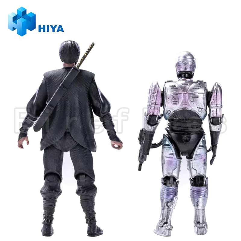 1/18 HIYA Action Figure Exquisite Mini Series RoboCop vs. Otomo Anime Collection Model Toy Free Shipping