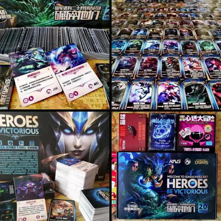 League Of Legends Iimited Collection PR Card Children's Toys LOL Game Card EDG Family Party Board Game LR Hero Paper Chapter