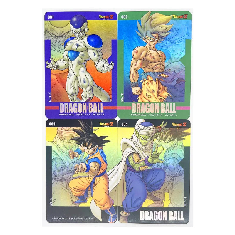 4pcs/set Dragon Ball Z GT Super Saiyan Heroes Battle Card Ultra Instinct Goku Frieza Game Collection Cards