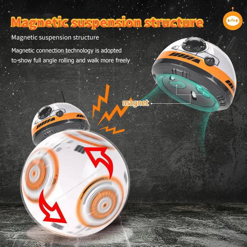 Upgrade RC Robot Ball 2.4G Intelligent With Sound Remote Control Robots Cars Toys For Kids Gifts BB-8 Model Land Water Version