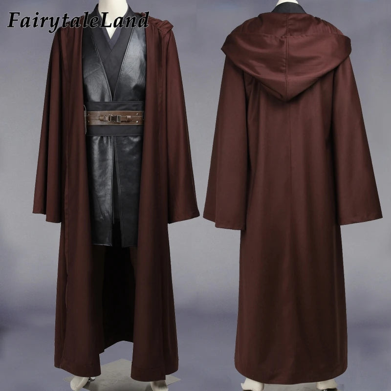 Movie Halloween Anakin Cosplay Costume Adult Men Fancy Superhero War Battle Outfit Party Stage Performance Suit