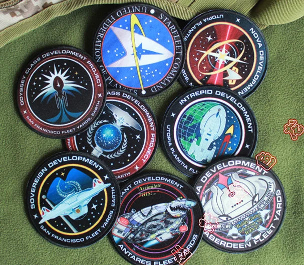 Starship Print Patches Regent Class Project Spacecraft Trek For Garment DIY Stars Military Armband Clothing Jacket