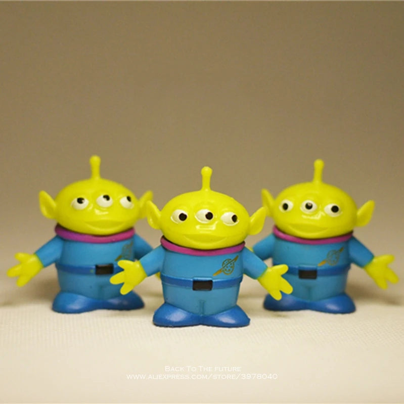 Disney Toy Story 4 Green Aliens 4cm 3pcs/Set Action Figure Anime Decoration Collection Figurine Doll Toy Model for Children Gift