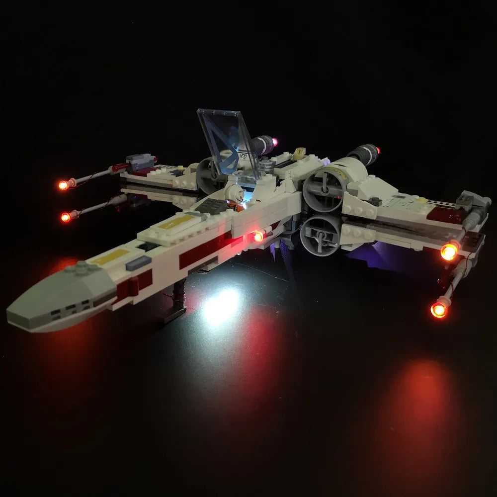 LED Light Set For 75218 Star X-Wing War Fighter Compatible With 5145 Blocks Bricks Only Lighting Kit Not Include  The Model