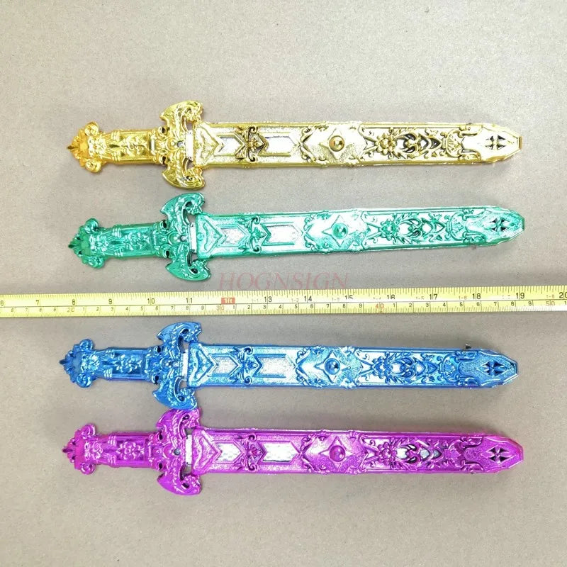 Length 27cm sword for children Plastic Swords for child Toy Swords Performance Props Swords Belted Swords Princes Swords Toy