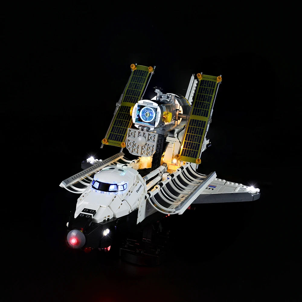 EASYLITE LED Lighting Set For 10283 NASA Legend Space Shuttle Discovery Building Blocks DIY Toys Only Light Kit No Model
