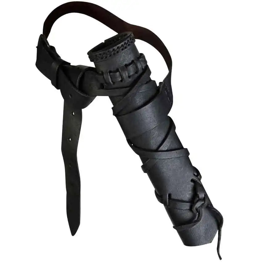 Leather Belt Sword Holder Scabbard Medieval Larp Weapon Cover Frog Katana Sheath Cosplay Viking Knight Accessory Props For Adult