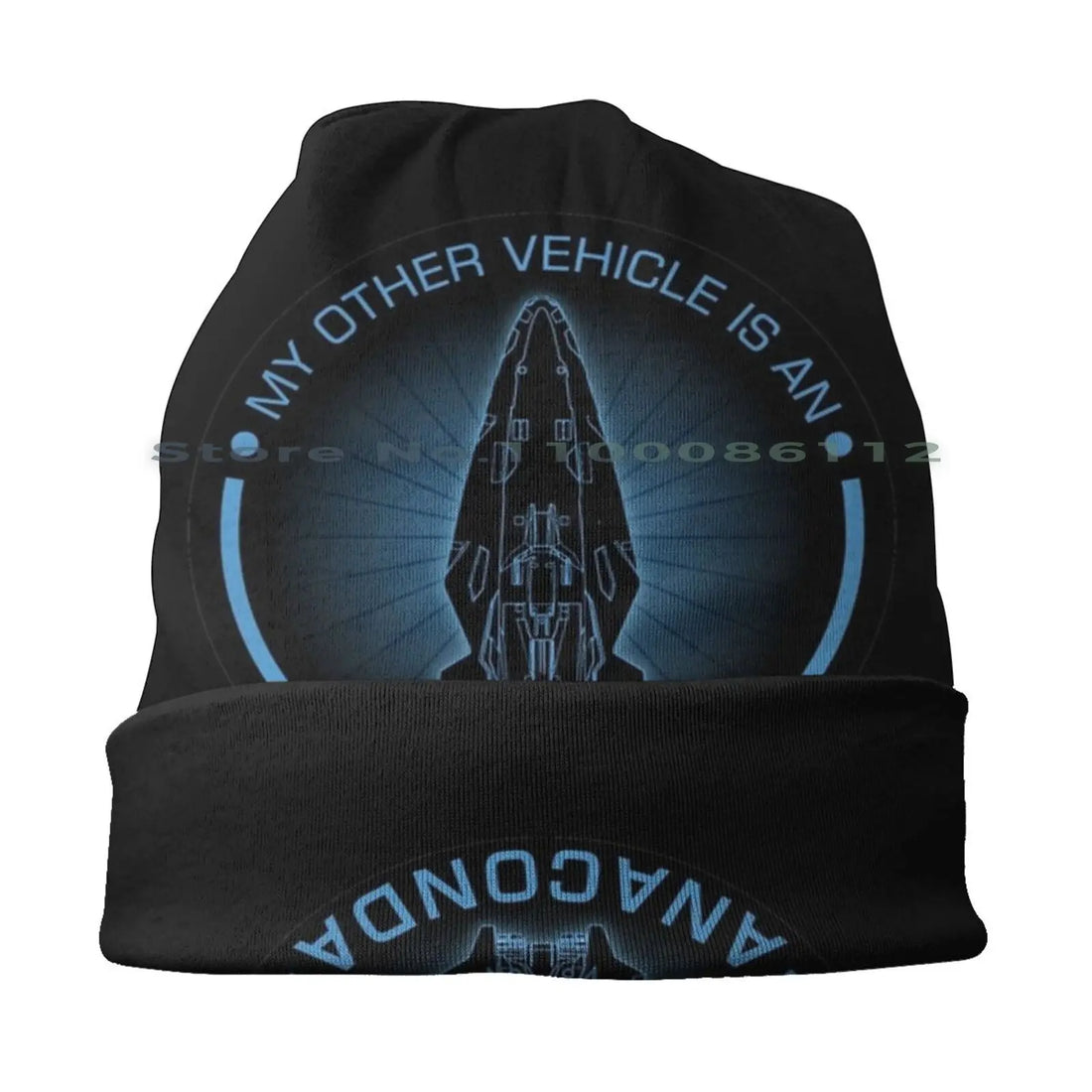 Elite Dangerous : Other Vehicle Anaconda Beanies Knit Hat Elite Dangerous Video Game Spaceship Madjack Space Travel Gamer Scifi