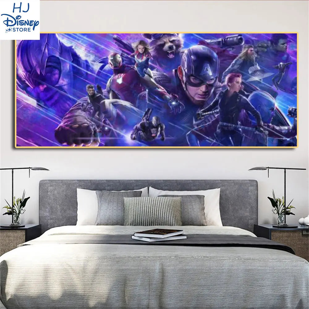 Big Size Home Decor The Avengers Canvas Wall Art Print Painting Marvel Heroes Captain America Posters Picture Living Room Decor