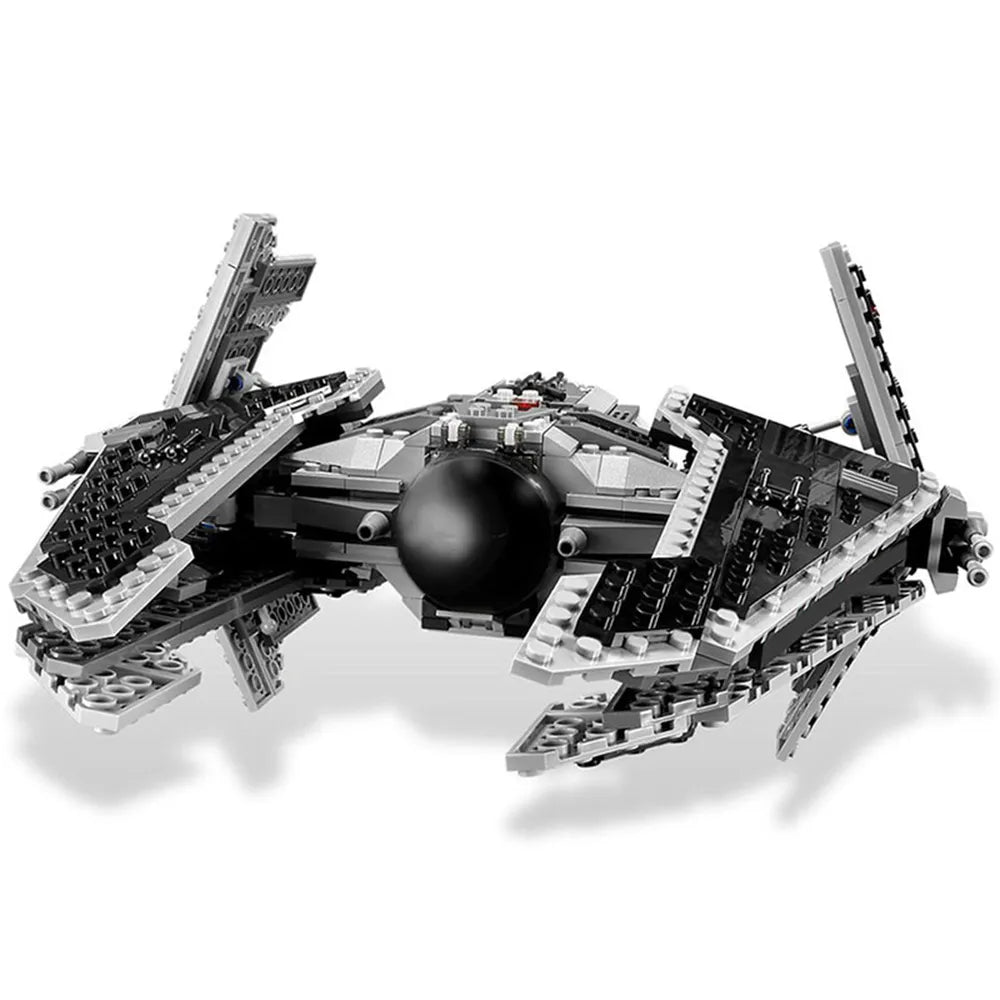 NEW Customed Bricks Space Star Plan Interceptor Destroyers Ace Tie-Interceptor Fighters Gunship MOC Building Block DIY Toys Gift