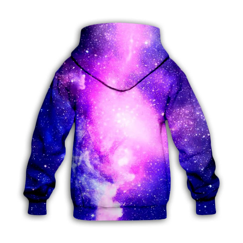 Galaxy 3d printed Hoodies family suit tshirt zipper Pullover Kids Suit Sweatshirt Tracksuit/Pant Shorts 06