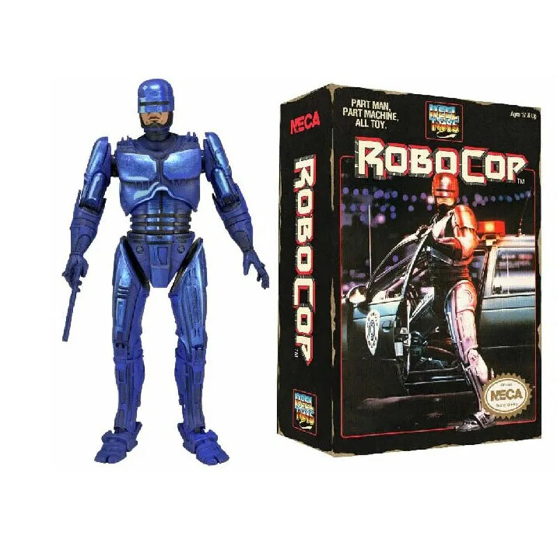 About 7 inches Anime NECA 1987 RoboCop Variant Action Figure Film Limited Blue Ver. RoboCop PVC figure Model Toy For Collection