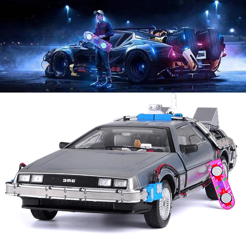 DeLorean DMC-12 diecast model
Back to the Future collectible
1/18 scale diecast car
Back to the Future DeLorean
Diecast DeLorean model toy
1/18 scale Back to the Future
DMC-12 car model
Diecast movie car
Back to the Future replica
DeLorean DMC-12 toy vehicle