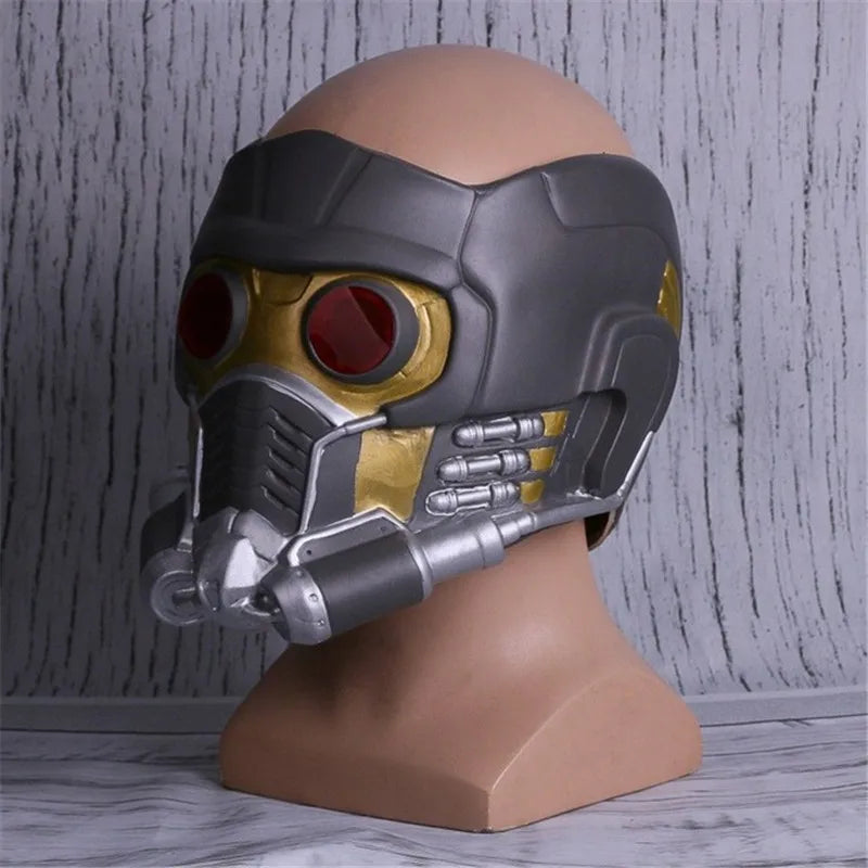 Movie Guardians Of The Galaxy Star Lord Infinity War Cosplay Costumes LED Lights Helmet Latex Mask Prop Superhero