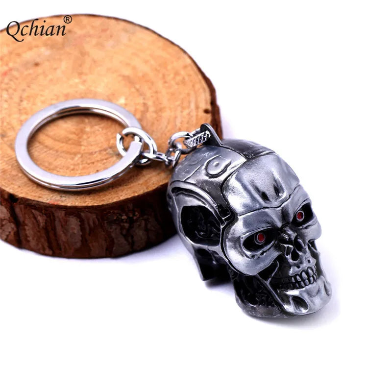 Popular Movie Terminator Series X-Men Metal Skull Decoration Key Ring 5 * 5cm Keychain