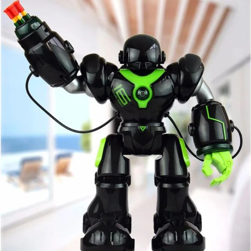 Intelligent Voice Control RC Battle Robot Remote control Robot Toy Dancing singing Launch Missiles RC Robot Toy Playing   gifts