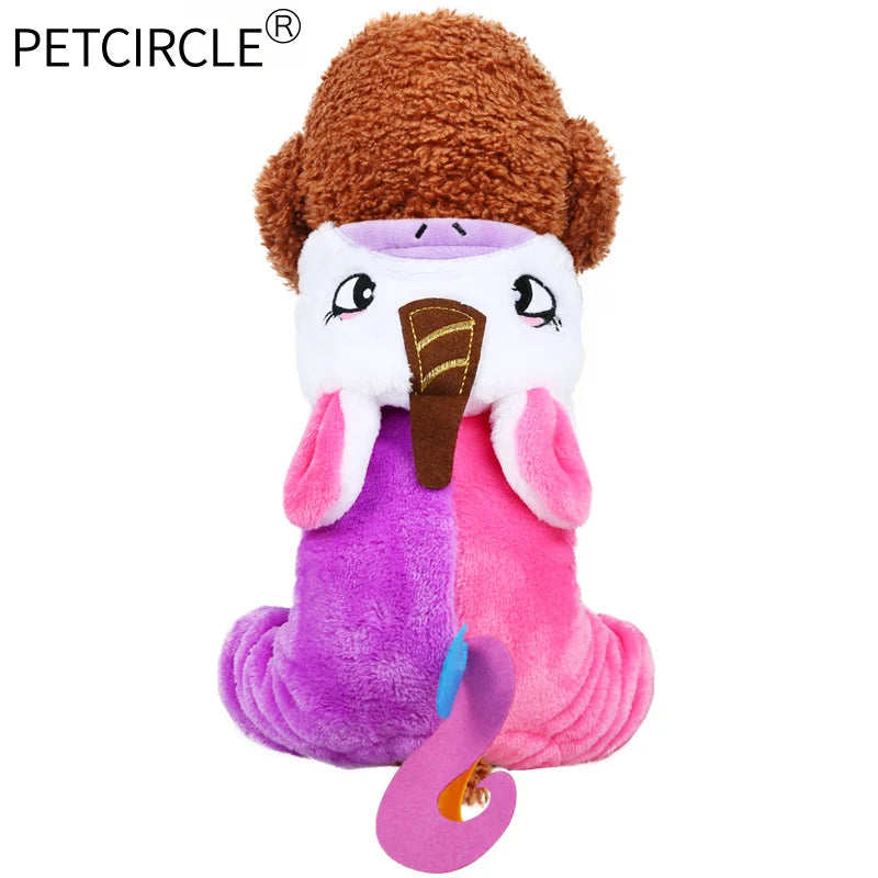PETCIRCLE Dog Clothes Teddy Puppy French Bulldog Chihuahua Autumn Winter Cat Clothes Pet Clothes Rainbow Unicorn Dress
