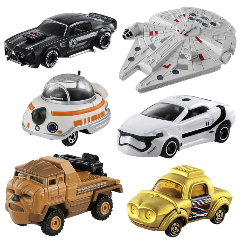 Takara Tomy Tomica Star Wars Metal Diecast Vehicles Toy Cars Yoda/Chewbacca/Darth Vader/R2D2/Stormtrooper