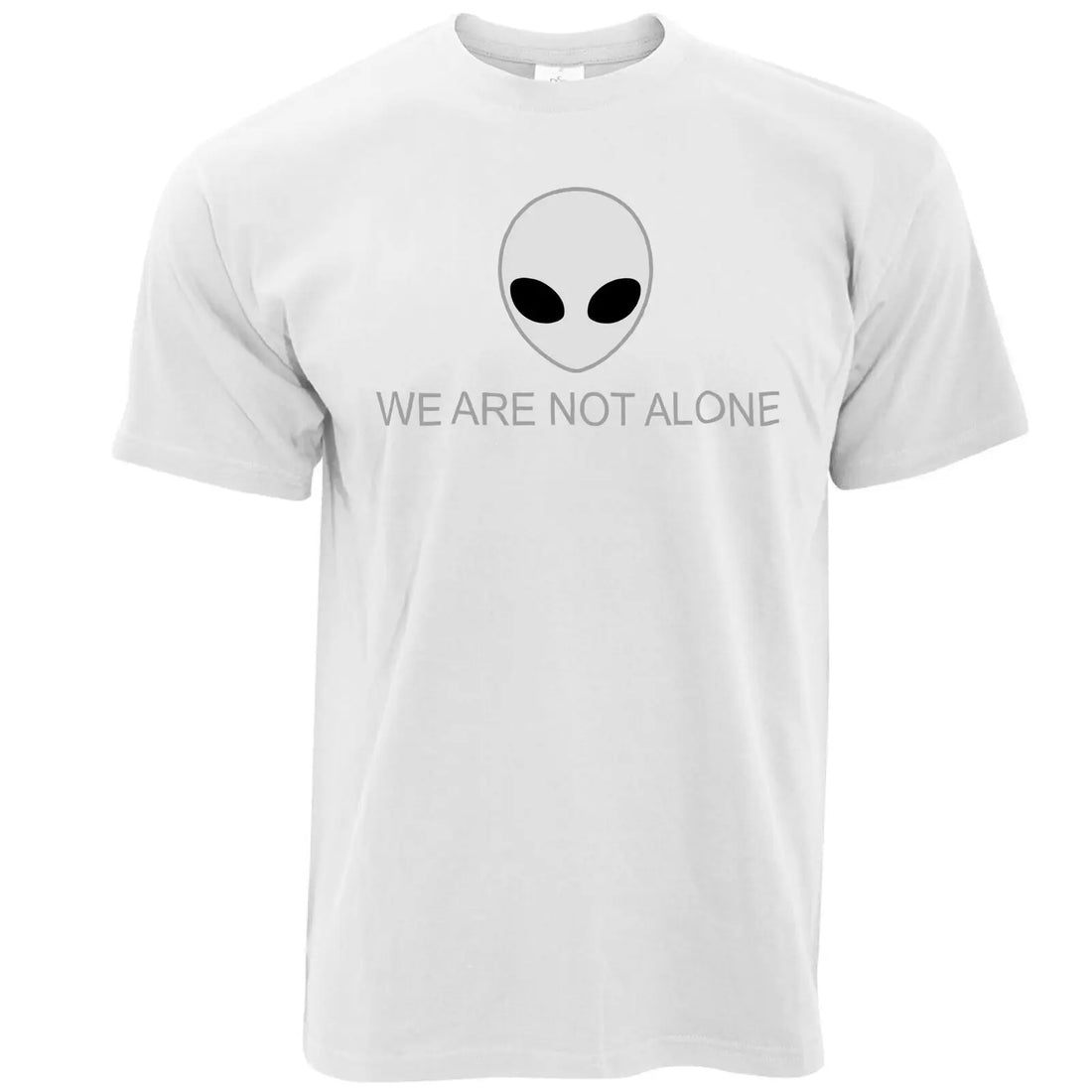 Alien Head T Shirt We Are Not Alone Slogan Geeky Iconic Sci Fi Ufo Fashion Solid Color Men T Shirt Sleeveless T Shirt