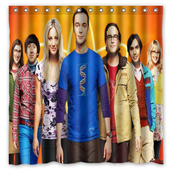 The Big Bang Theory waterproof&mildew proof thicken Polyester Fabric shower curtain/bathroom&bath curtains, 180*180cm