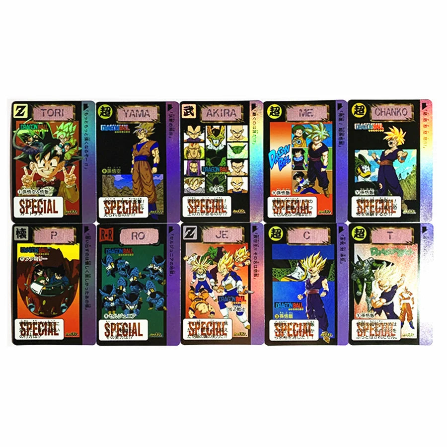 10pcs/set Super Saiyan Dragon Ball Z Limited2000 Heroes Battle Card Ultra Instinct Goku Vegeta Game Collection Cards