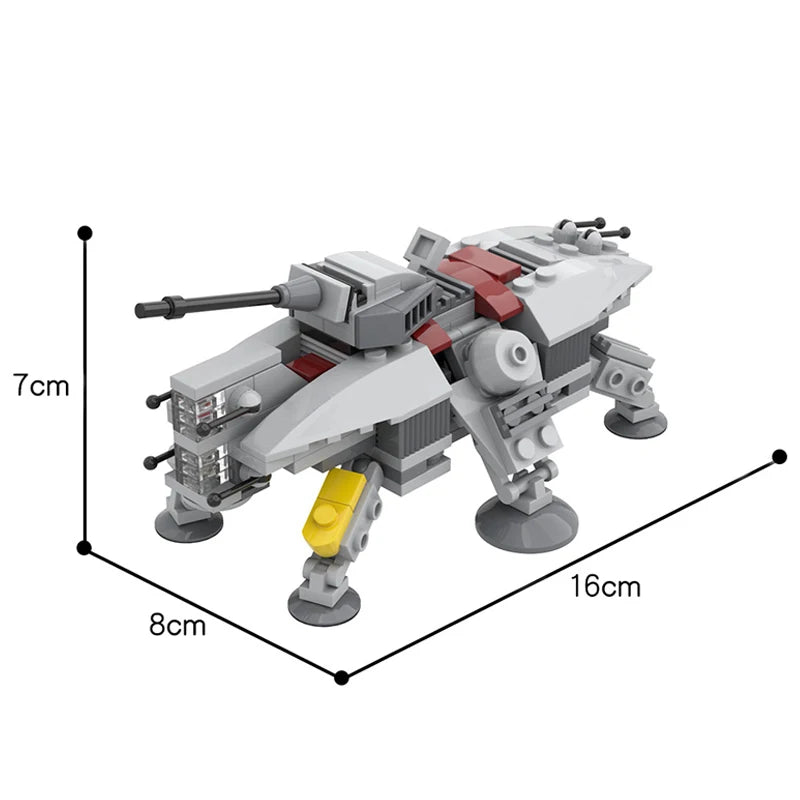 Buildmoc Movie All Terrain Tactical Enforcer Galactic Republic AT-TE Walker Building Blocks DIY Bricks Gifts Toys for Children