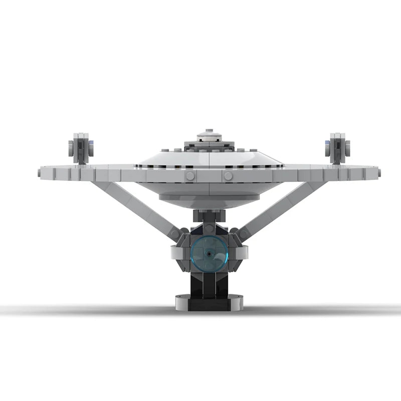 BuildMoc Space battle Enterprise-A by dysnomia Heavy Cruiser Building Blocks Model Treks Spaceship toy brick Children Toys Gift