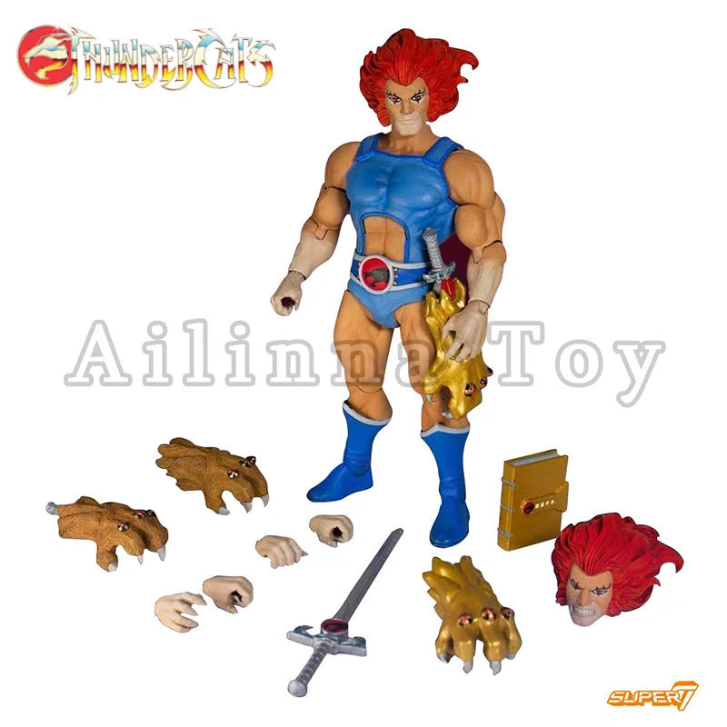 Super7 Thundercats 7inches Ultimates Action Figure Wave 1 Lion-O Mumm-Ra Anime Collection Movie Model For Gift Free Shipping