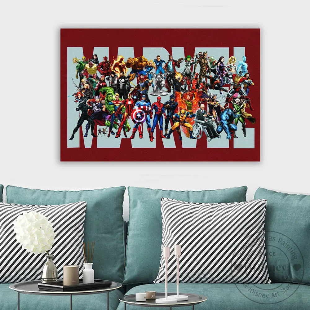 Anime Marvel Superheroes Comic Red Cover Poster Prints Wall Art Picture Canvas Painting For Living Room Home Decor Birthday Gift
