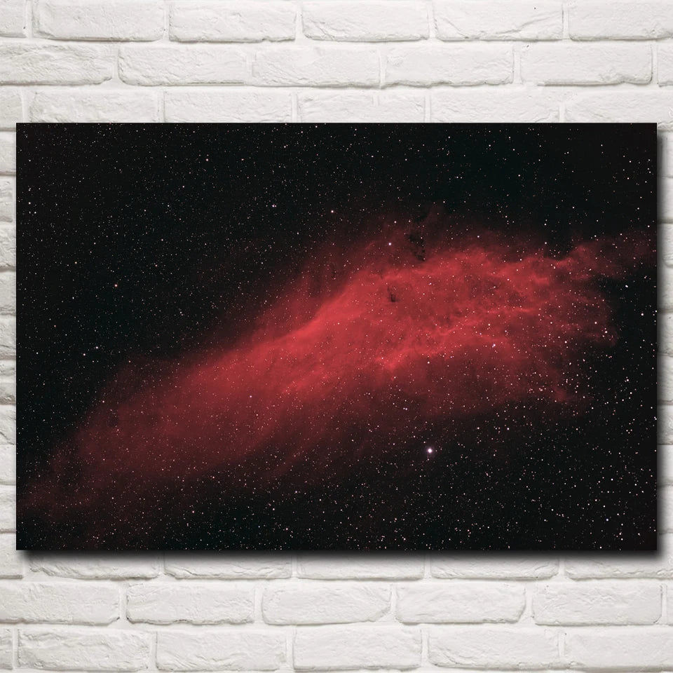 Andromeda Space Galaxy Stars Mars Planet Modern Art Silk Posters and Prints Living Room Decorative Wall Painting Decor Pictures
