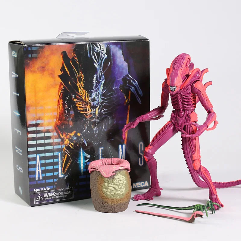 NECA ALIENS Red Alien with Chestburster & Facehugger 7" Action Figure Collectible Model Toy