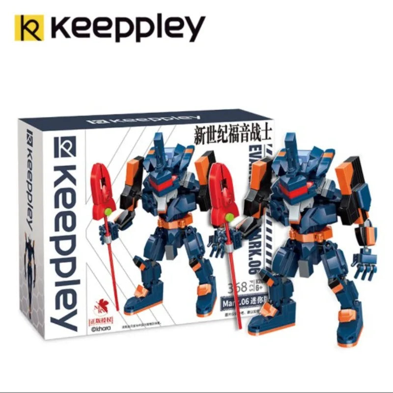 keeppley genuine building blocks Evangelion toy EVANGELION-01 model classic anime creative DIY assembled boy birthday gift