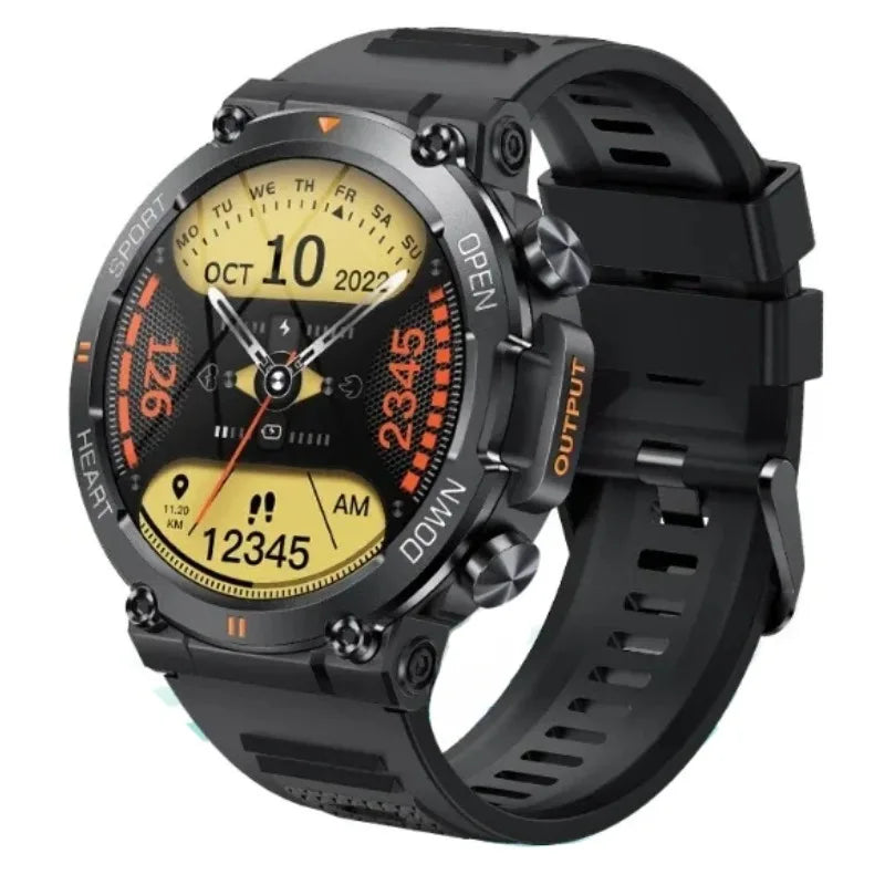 2024 New Men Smart Watch Bluetooth Sports 400mAh Super Long Standby 1.39-inch 360*360 HD Screen Outdoor Smart Watch Music Player