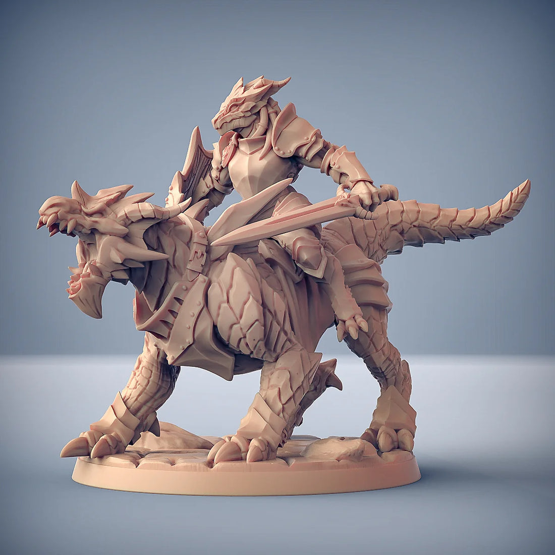 Dragon Knight Reverend showcases a third-party DND board game chess piece model for Rangers