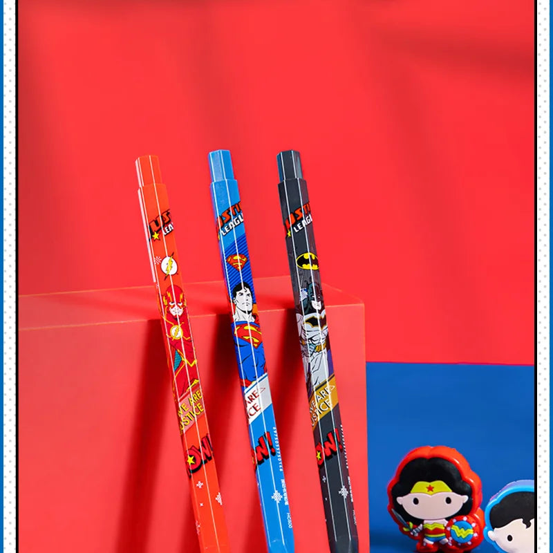 3Pcs DELI HC500 2.0mm HB Justice League DC Automatic Pencils School Student Supplies Stationery